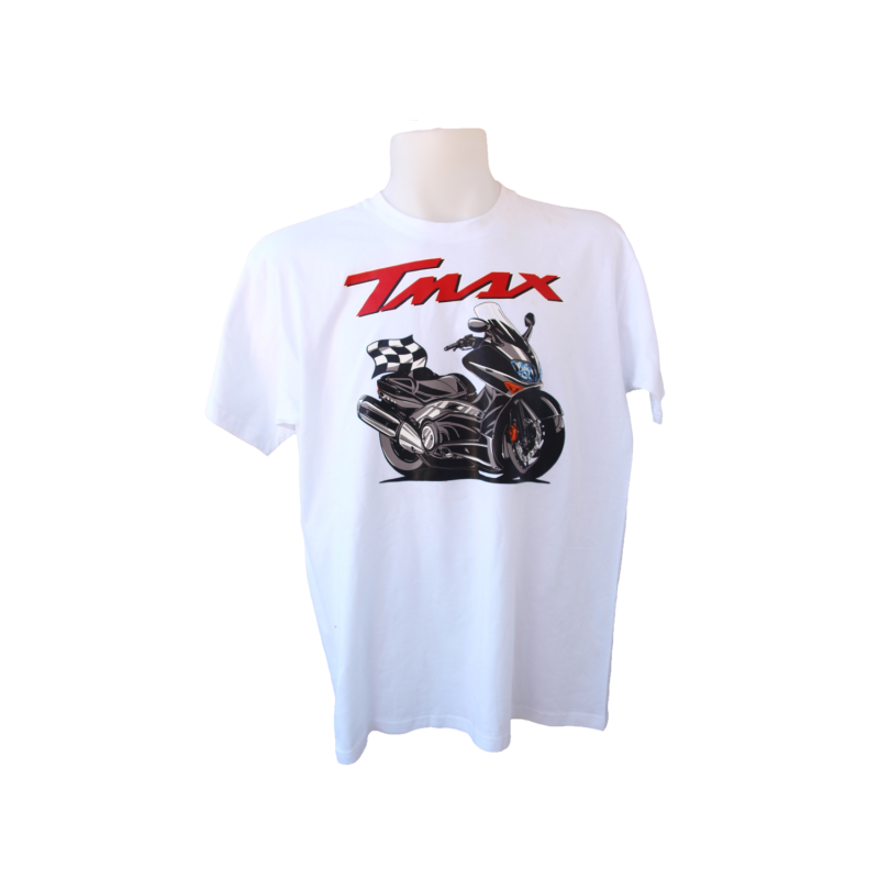 Camiseta Estampada Yamaha T-Max Algodón