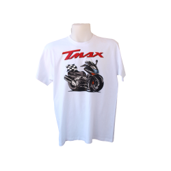 Camiseta Estampada Yamaha T-Max Algodón