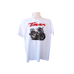 Camiseta Estampada Yamaha T-Max Algodón