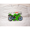 Camiseta Estampada Motocicleta Kawasaki Ninja ZX-10R 100% Algodón